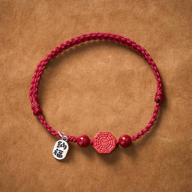 Buddha Stones Pulsera de armonía de hilo rojo Bagua - image 1