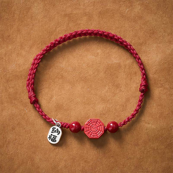 Buddha Stones Pulsera de armonía de hilo rojo Bagua - image 1