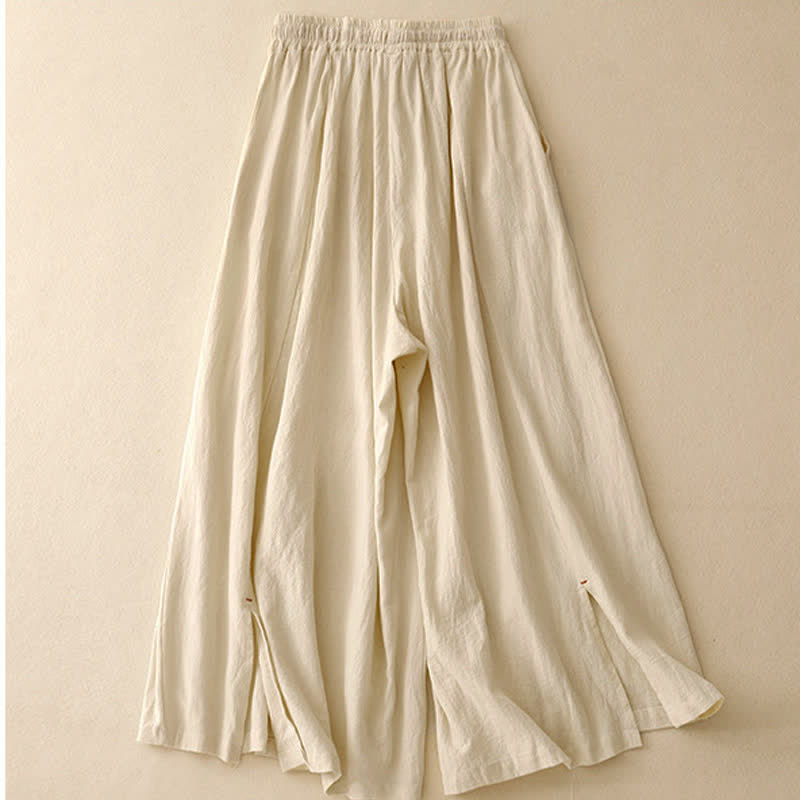 Pantalones anchos para mujer con diseño sencillo, cordón ajustable y bolsillos, estampado Buddha Stones. - image 6