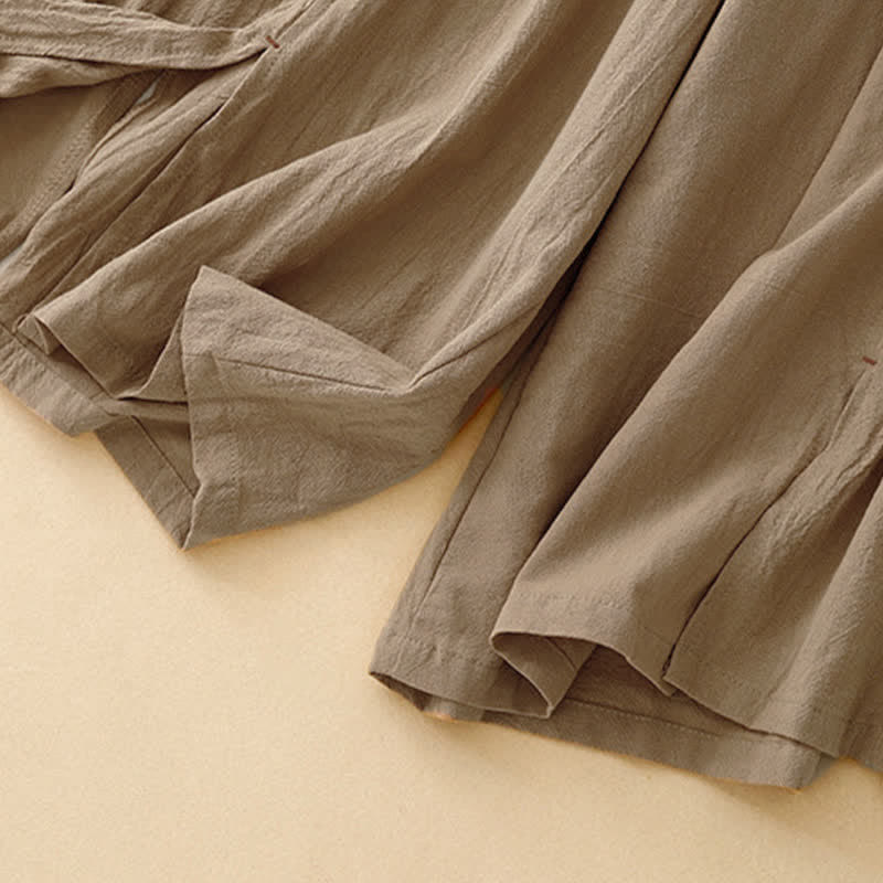 Pantalones anchos para mujer con diseño sencillo, cordón ajustable y bolsillos, estampado Buddha Stones. - image 4