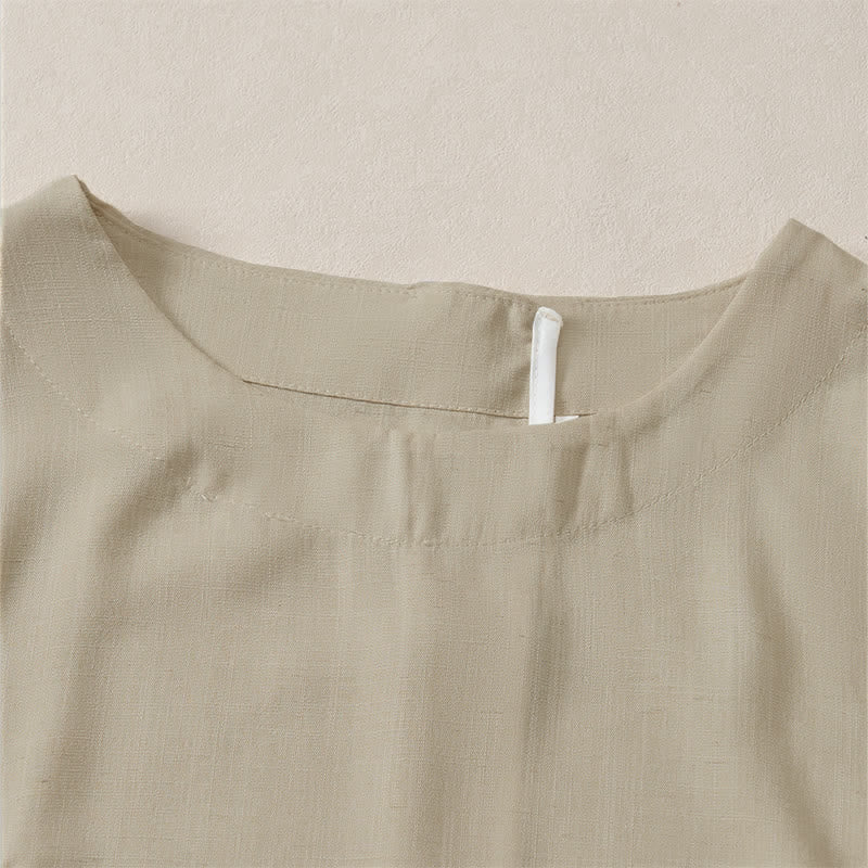 Buddha Stones Camisetas de manga corta para mujer, estilo casual de verano, minimalistas, con cuello redondo y corte cropped. - image 1