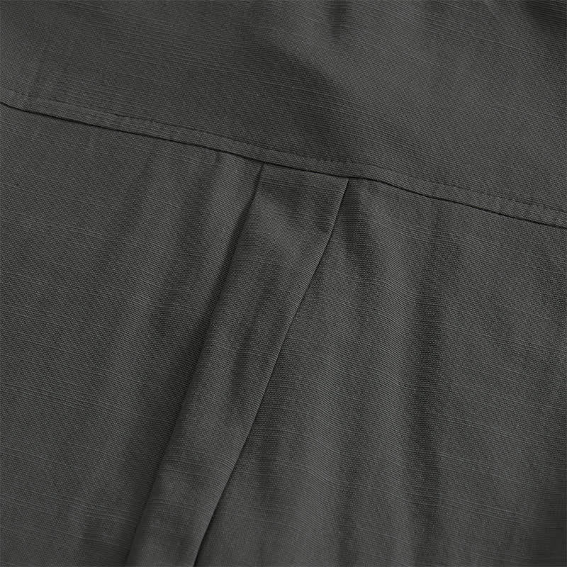 Buddha Stones Camisas de manga corta para hombre, estilo Tang, informales de verano, con botones de rana y bolsillos de parche. - image 3