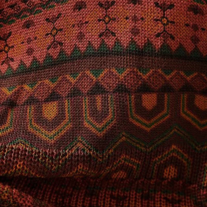 Sudadera con capucha de punto de manga larga para mujer, de algodón, con estampado geométrico de rayas y Buddha Stones otoño. - image 10