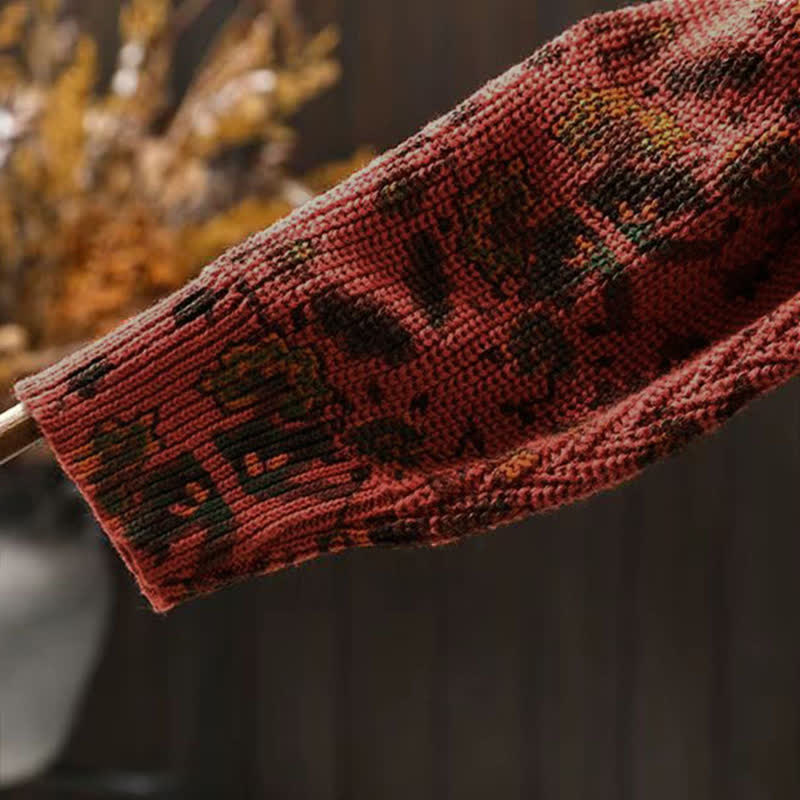 Sudadera con capucha de punto de manga larga para mujer, de algodón, con estampado geométrico de rayas y Buddha Stones otoño. - image 7