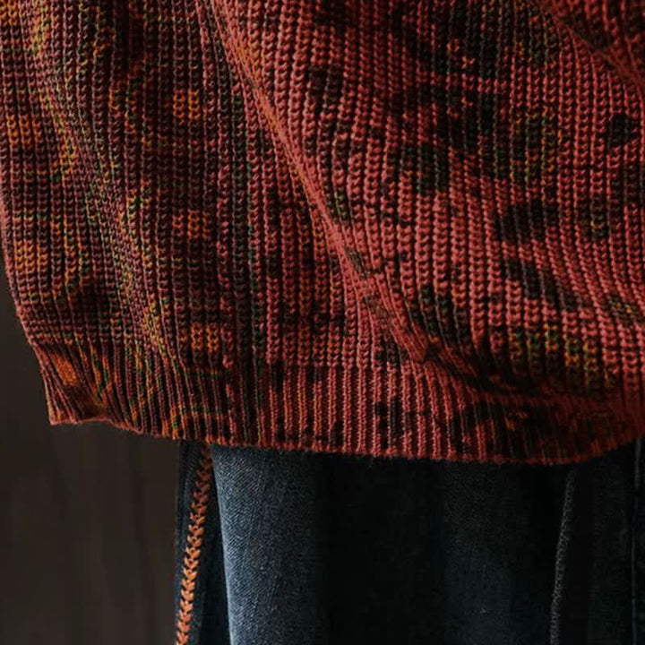 Sudadera con capucha de punto de manga larga para mujer, de algodón, con estampado geométrico de rayas y Buddha Stones otoño. - image 9