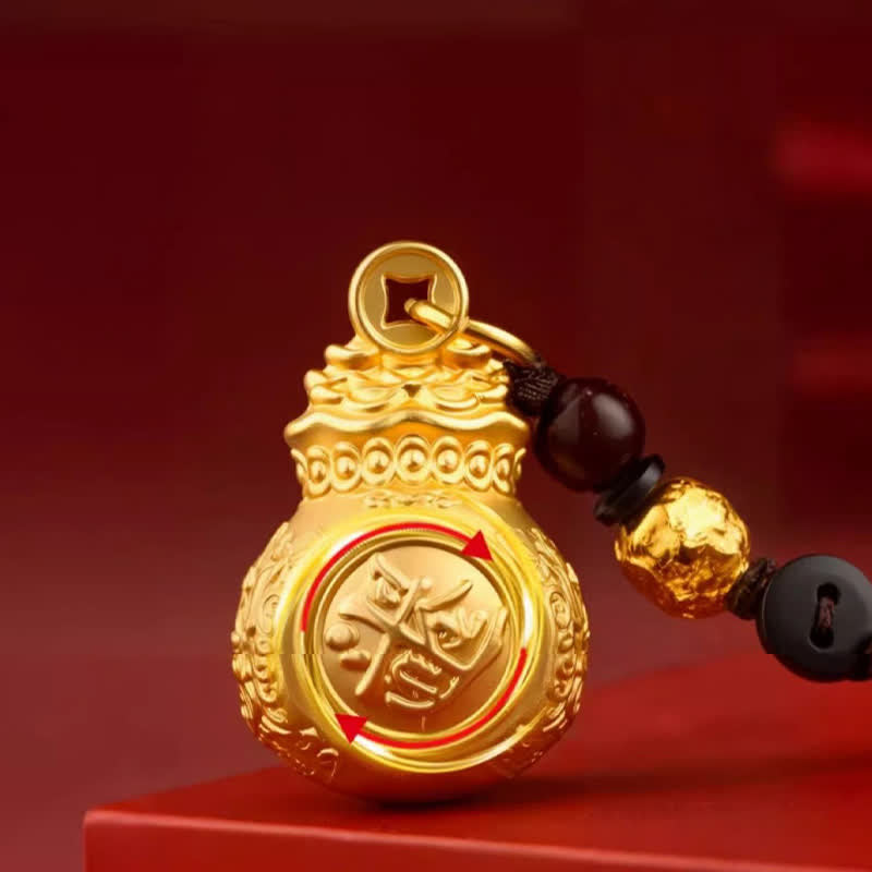 Buddha Stones Llaveros con monedas y bolsa de dinero del zodíaco chino en tono dorado y cobre para "Hacer fortuna cada día". - image 11