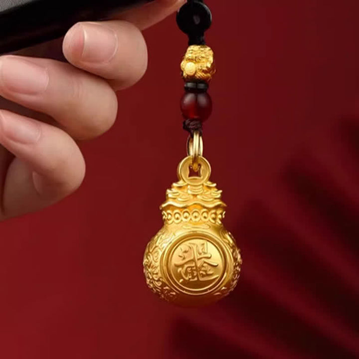 Buddha Stones Llaveros con monedas y bolsa de dinero del zodíaco chino en tono dorado y cobre para "Hacer fortuna cada día". - image 10