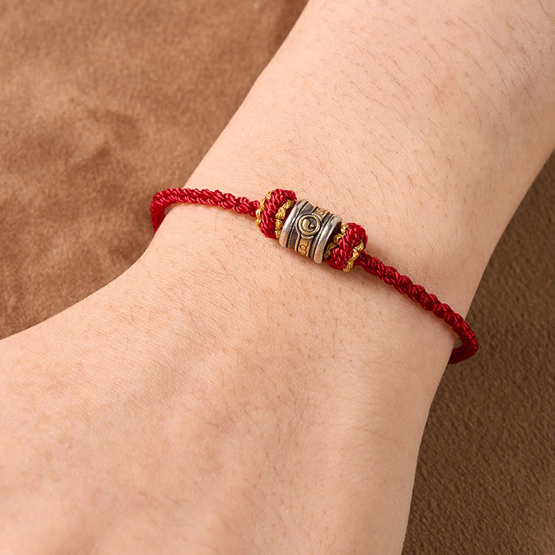 Buddha Stones Pulsera de armonía de hilo rojo Yin Yang de cobre - image 19