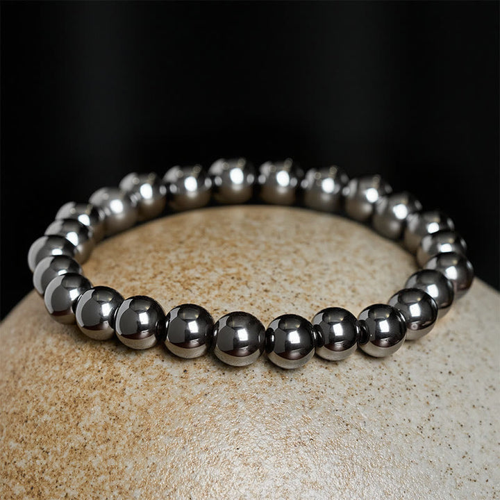 Buddha Stones Pulsera de cuentas de hematita de 3 piezas - image 7