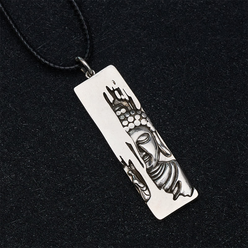 Amuleto de protección y fuerza de Buddha Stones Tathagata, collar con colgante de estilo vintage para la buena suerte. - image 3