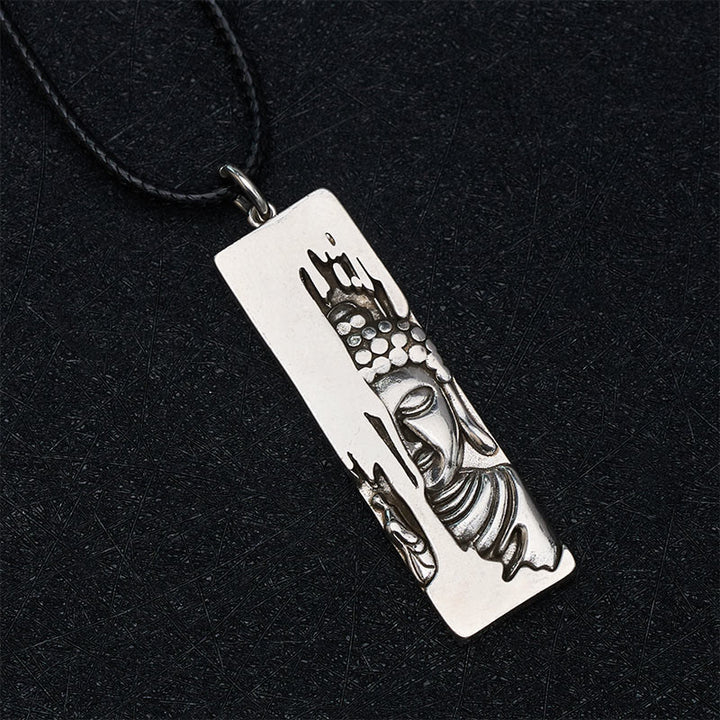 Amuleto de protección y fuerza de Buddha Stones Tathagata, collar con colgante de estilo vintage para la buena suerte. - image 3