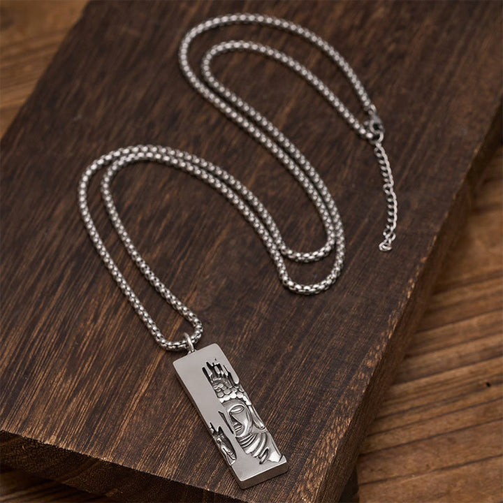Amuleto de protección y fuerza de Buddha Stones Tathagata, collar con colgante de estilo vintage para la buena suerte. - image 14