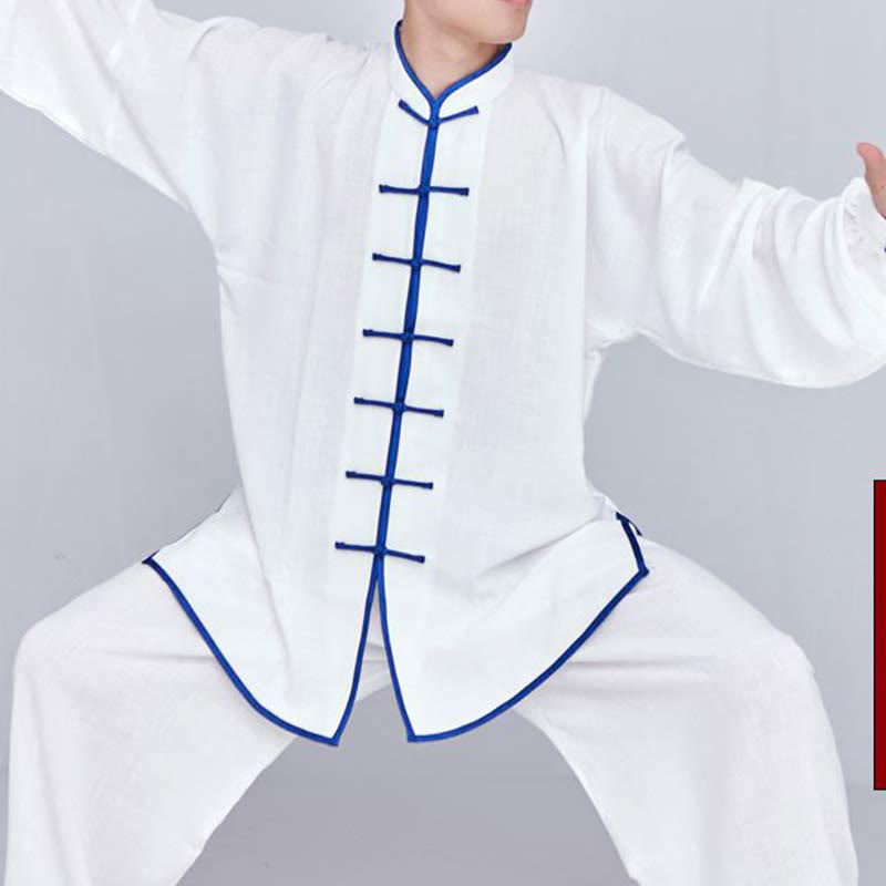 Conjunto de ropa unisex con bordado de Buddha Stones para meditación, oración zen, práctica espiritual de tai chi y qigong - image 7