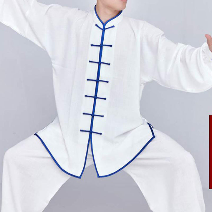 Conjunto de ropa unisex con bordado de Buddha Stones para meditación, oración zen, práctica espiritual de tai chi y qigong - image 7