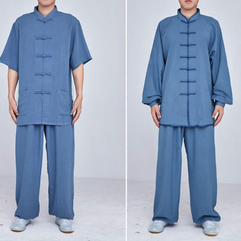 Conjunto de ropa unisex con bordado de Buddha Stones para meditación, oración zen, práctica espiritual de tai chi y qigong - image 29