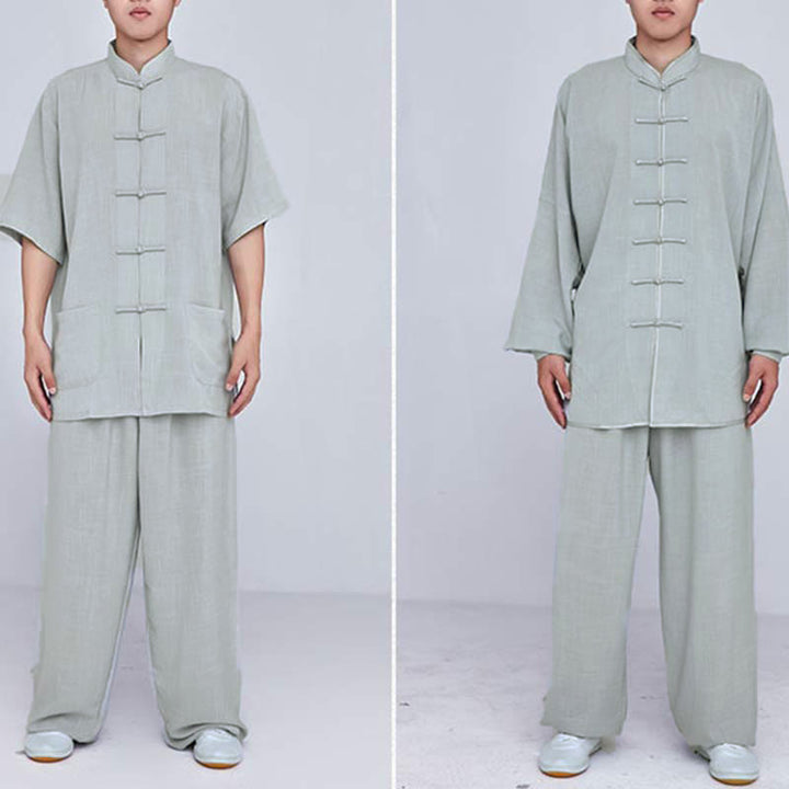 Conjunto de ropa unisex con bordado de Buddha Stones para meditación, oración zen, práctica espiritual de tai chi y qigong - image 25