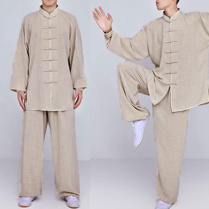 Conjunto de ropa unisex con bordado de Buddha Stones para meditación, oración zen, práctica espiritual de tai chi y qigong - image 9