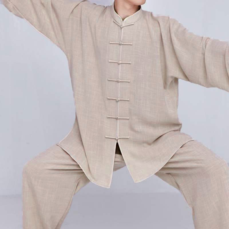 Conjunto de ropa unisex con bordado de Buddha Stones para meditación, oración zen, práctica espiritual de tai chi y qigong - image 8
