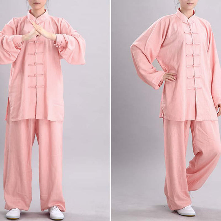 Conjunto de ropa unisex con bordado de Buddha Stones para meditación, oración zen, práctica espiritual de tai chi y qigong - image 6