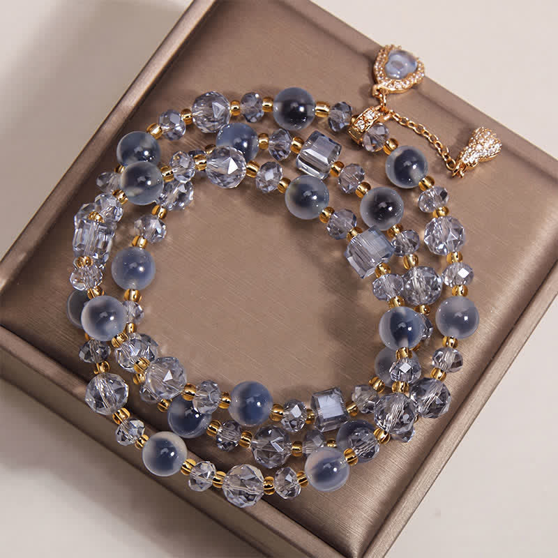 Buddha Stones Pulsera Harmony de triple vuelta con dije de calabaza de ágata de caramelo - image 8