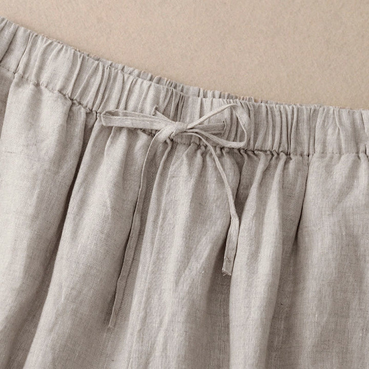 Pantalones capri anchos de pierna ancha con cintura elástica y bolsillos para mujer, con estampado de Buddha Stones. - image 18