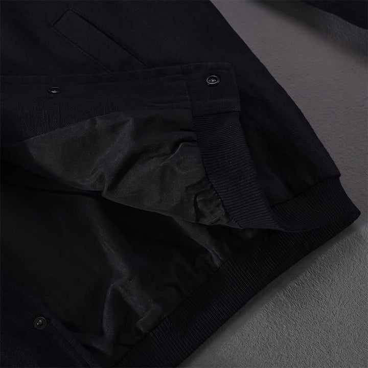 Buddha Stones Chaqueta informal minimalista de primavera para hombre, con botones y bolsillos. - image 13