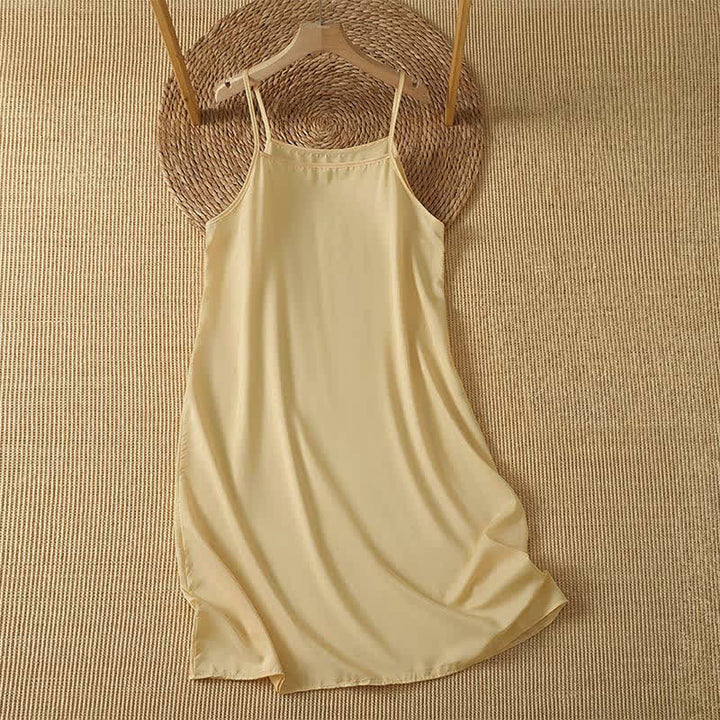 Buddha Stones Conjunto de 2 piezas de vestido de verano informal bohemio liso con cuello redondo y manga hasta el codo para mujer con bolsillo. - image 12