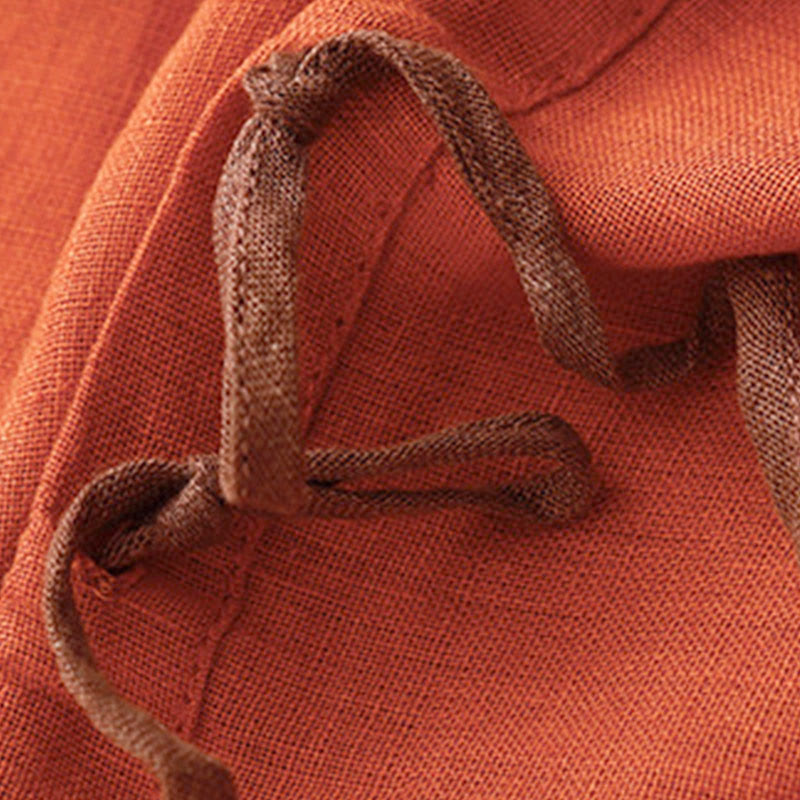 Camiseta de manga corta con cuello redondo y cordón ajustable para mujer, con bordado informal de árbol y Buddha Stones. - image 23