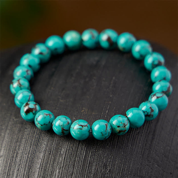 Buddha Stones Pulsera protectora de cuentas turquesas - image 2