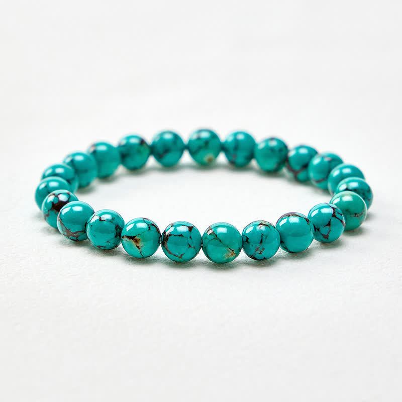 Buddha Stones Pulsera protectora de cuentas turquesas - image 4