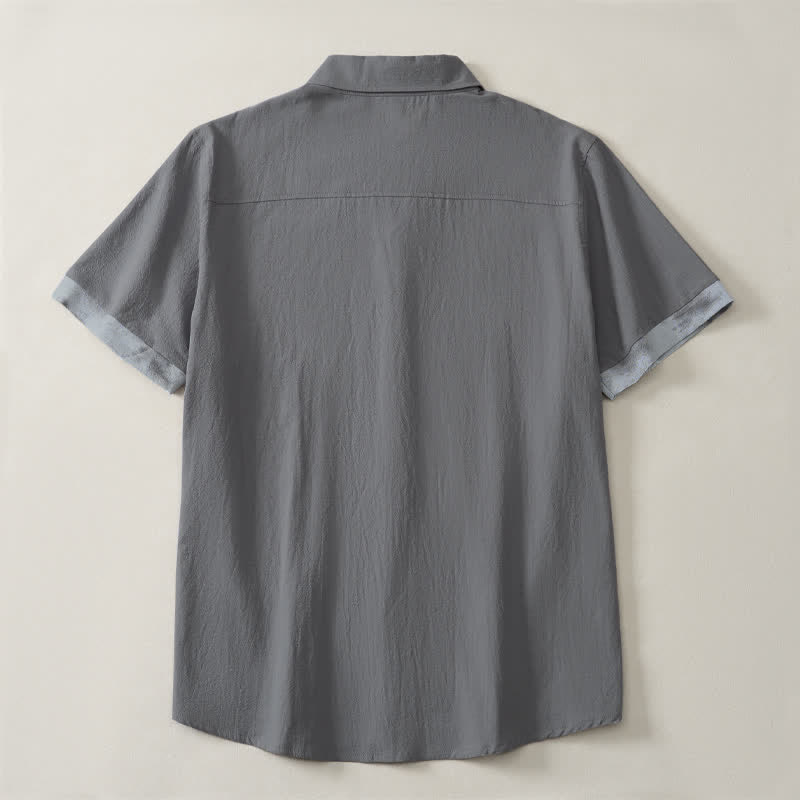 Buddha Stones Camisas de manga corta para hombre, estilo boho casual veraniego con estampado tie-dye. - image 15