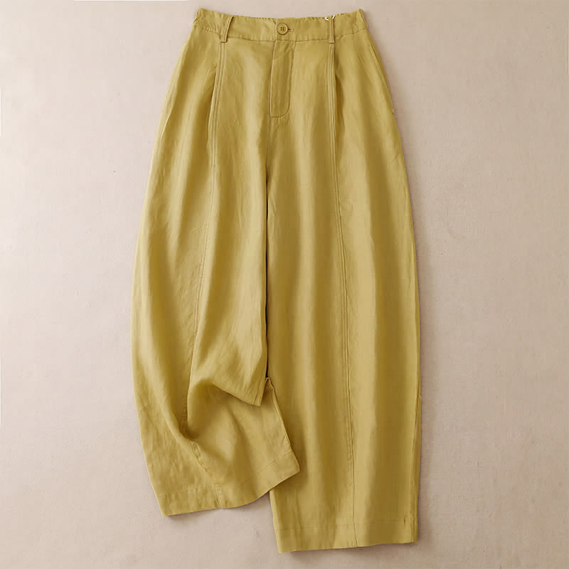 Buddha Stones Pantalones cortos informales minimalistas de color liso con cremallera para mujer, estilo primavera-verano, de pierna ancha y con bolsillos. - Caqui - US8-10, UK/AU12-14, EU40-42 (2XL) - image 0