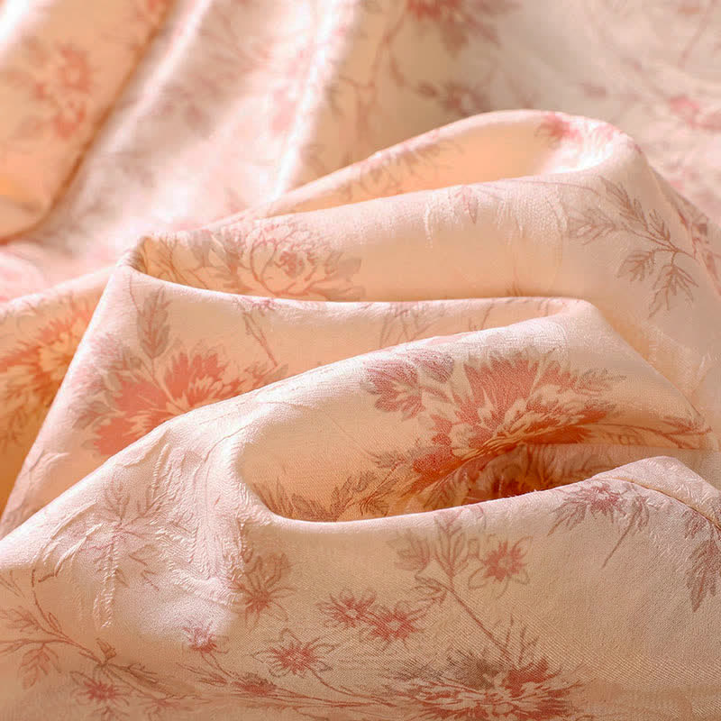 Buddha Stones Pantalones largos informales de estilo bohemio con estampado floral rosa para mujer, de pierna ancha y con bolsillos, ideales para primavera y verano. - image 8