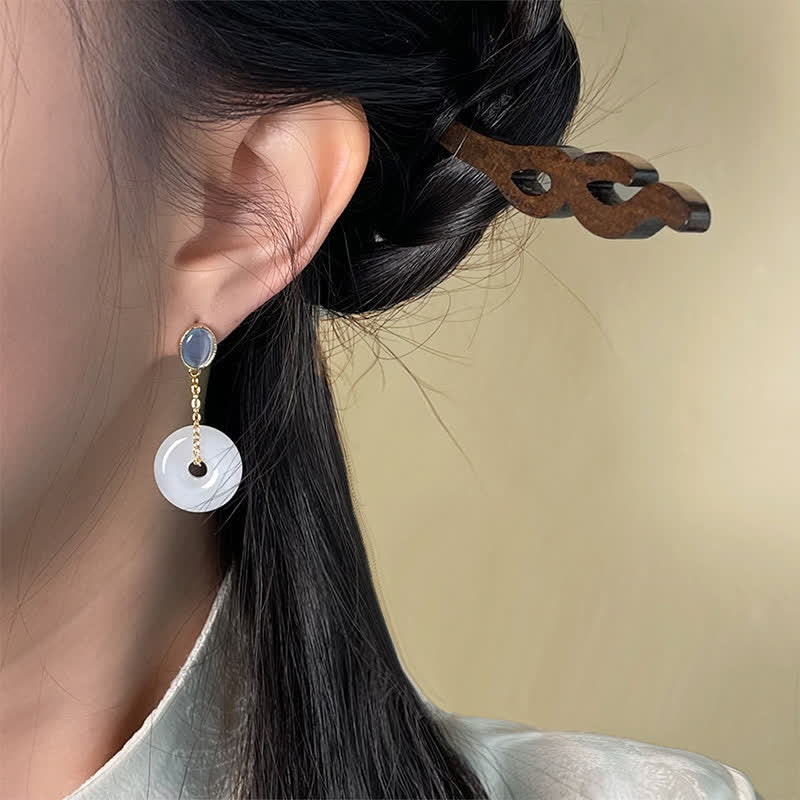 Buddha Stones Pendientes colgantes Liuli Peace Buckle Tranquility - image 3