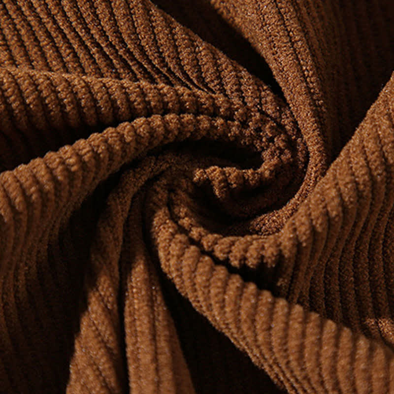 Buddha Stones Chaqueta de hombre de algodón liso con botones de rana, estilo casual de otoño/invierno. - image 16