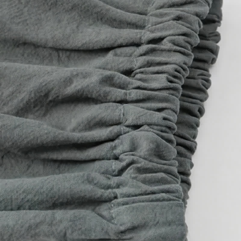 Buddha Stones Conjunto de 2 piezas de camisa y pantalón de algodón de manga hasta el codo con cuello mandarín, estilo Tang, para primavera y verano, ideal para meditación y con bolsillos. - image 10