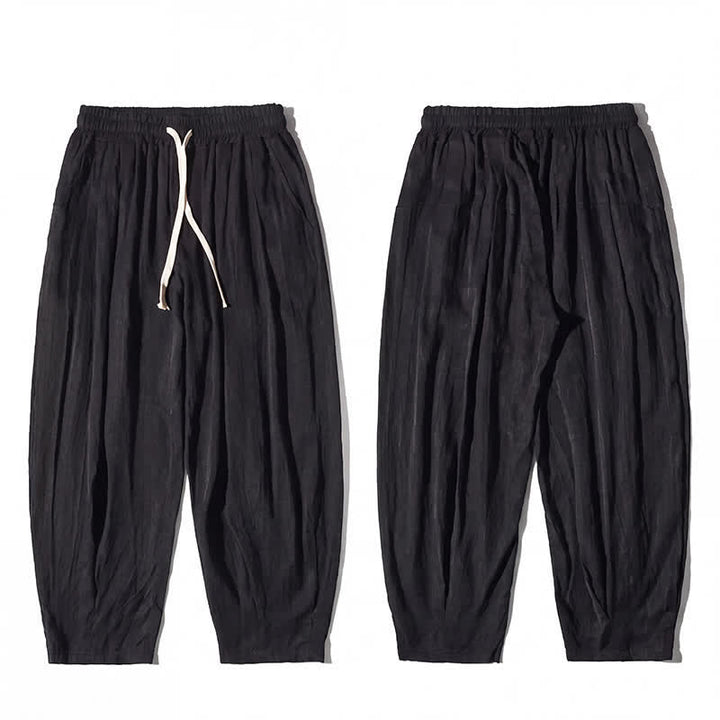 Buddha Stones Pantalones cortos casuales de verano con cordón ajustable para hombre, de pierna recta y bolsillo. - image 10