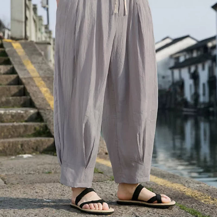 Buddha Stones Pantalones cortos casuales de verano con cordón ajustable para hombre, de pierna recta y bolsillo. - image 14