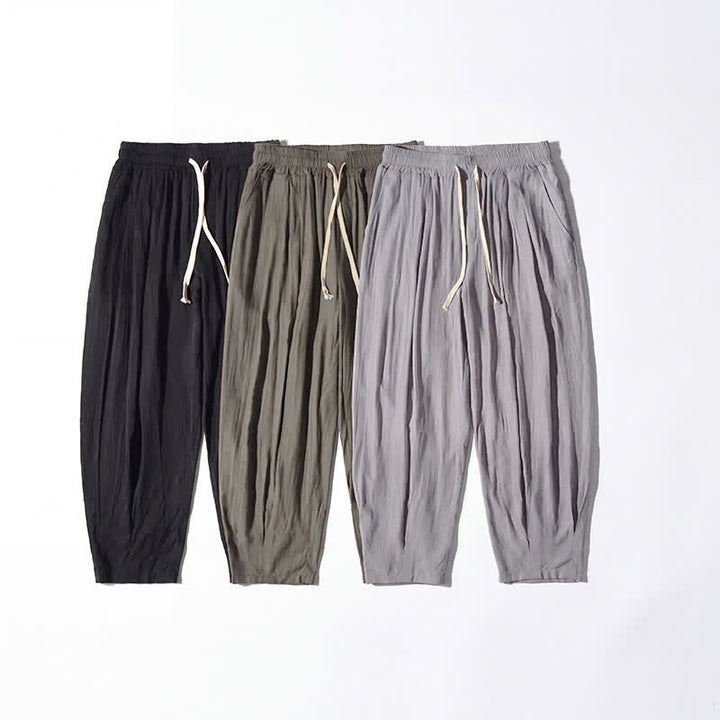 Buddha Stones Pantalones cortos casuales de verano con cordón ajustable para hombre, de pierna recta y bolsillo. - image 27