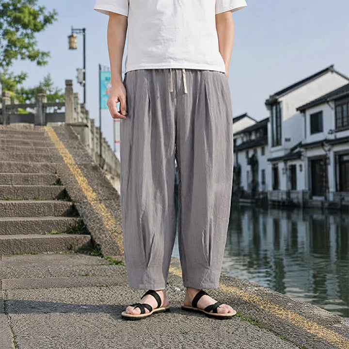 Buddha Stones Pantalones cortos casuales de verano con cordón ajustable para hombre, de pierna recta y bolsillo. - image 12