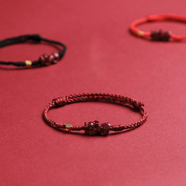 Buddha Stones Pulsera ajustable de plata de ley 925 con moneda china de cinabrio Pi Xiu y cordón rojo. - image 9