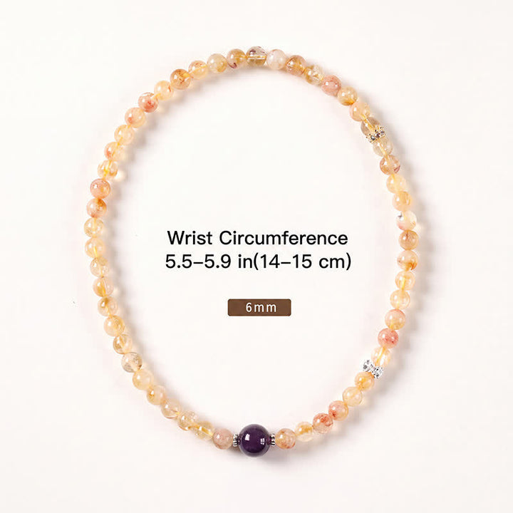 Buddha Stones Pulsera doble de citrino Pi Xiu para la abundancia y la riqueza - image 15
