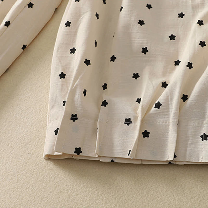 Buddha Stones Pantalones capri informales de primavera-verano estilo boho con cordón ajustable, rayas, ramas y estrellas, pantalones harem para mujer con bolsillo - image 11