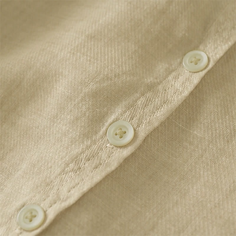 Buddha Stones Camisas clásicas de verano sencillas de manga corta con botones para mujer. - image 12