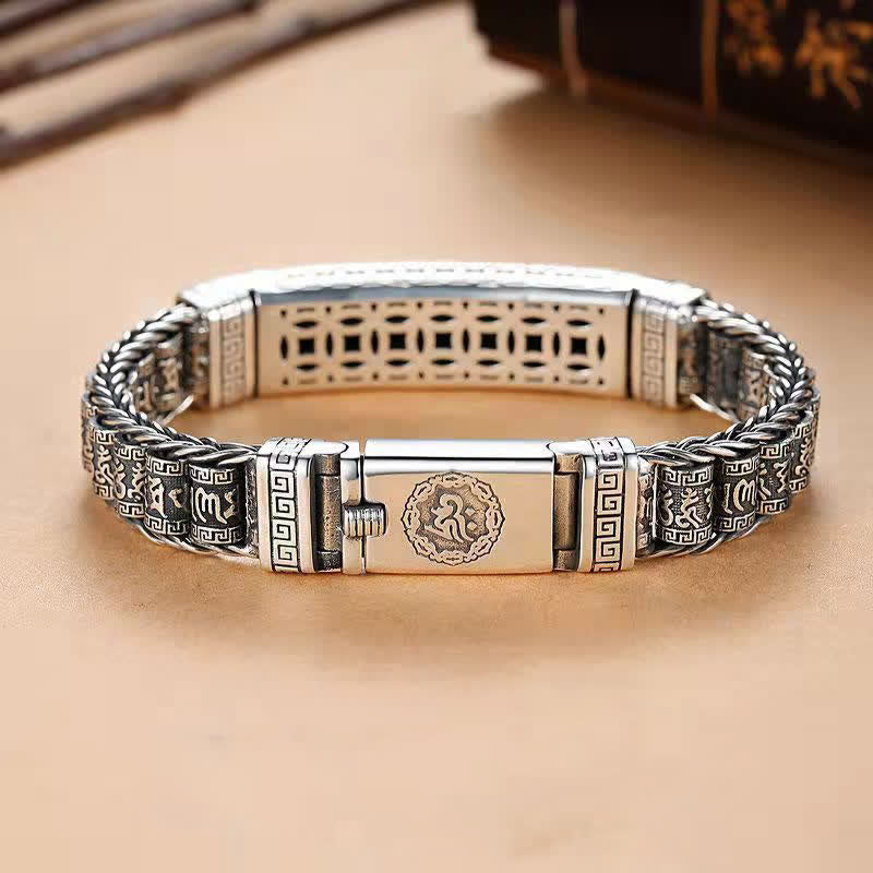 Buddha Stones Pulsera protectora de cobre Om Mani Padme Hum - image 1