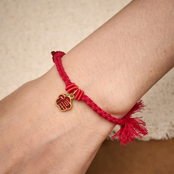Buddha Stones Pulsera con diseño de flor y personaje de Red String Fu - image 4