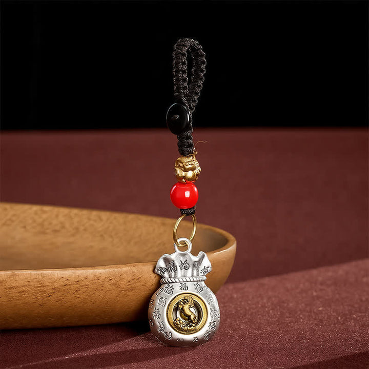 Buddha Stones Llaveros de la fortuna trenzados con el carácter Fu del zodiaco chino - Caballo - image 19