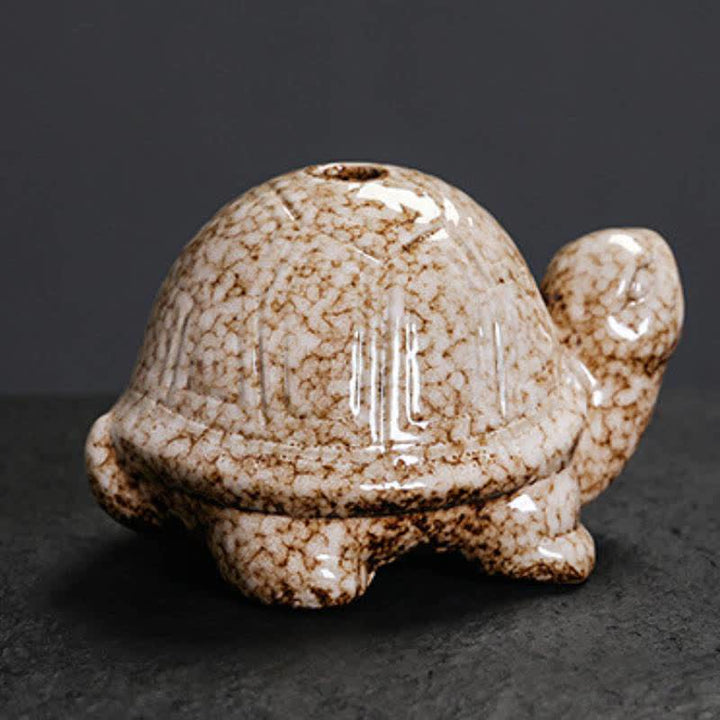 Buddha Stones Quemador de incienso de cerámica con forma de tortuga - image 10