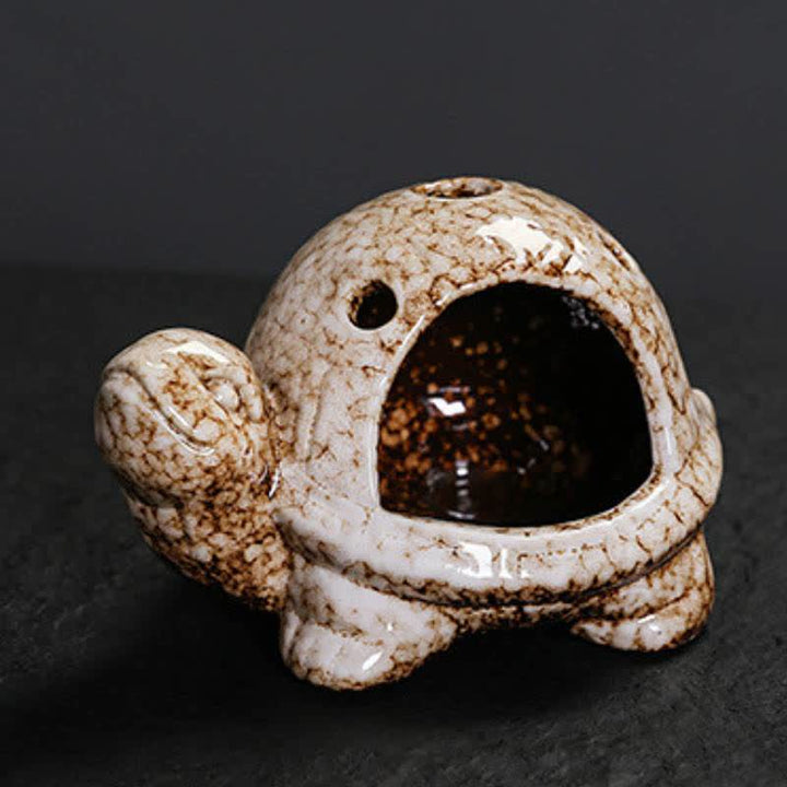 Buddha Stones Quemador de incienso de cerámica con forma de tortuga - image 9