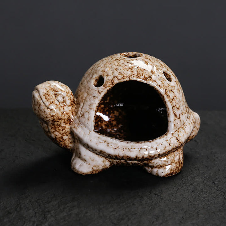 Buddha Stones Quemador de incienso de cerámica con forma de tortuga - image 8